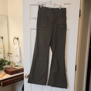 Maeve Olive Green Junie Full Length Jeans